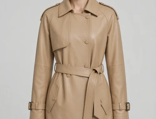 4110 Women’s PU trench coat