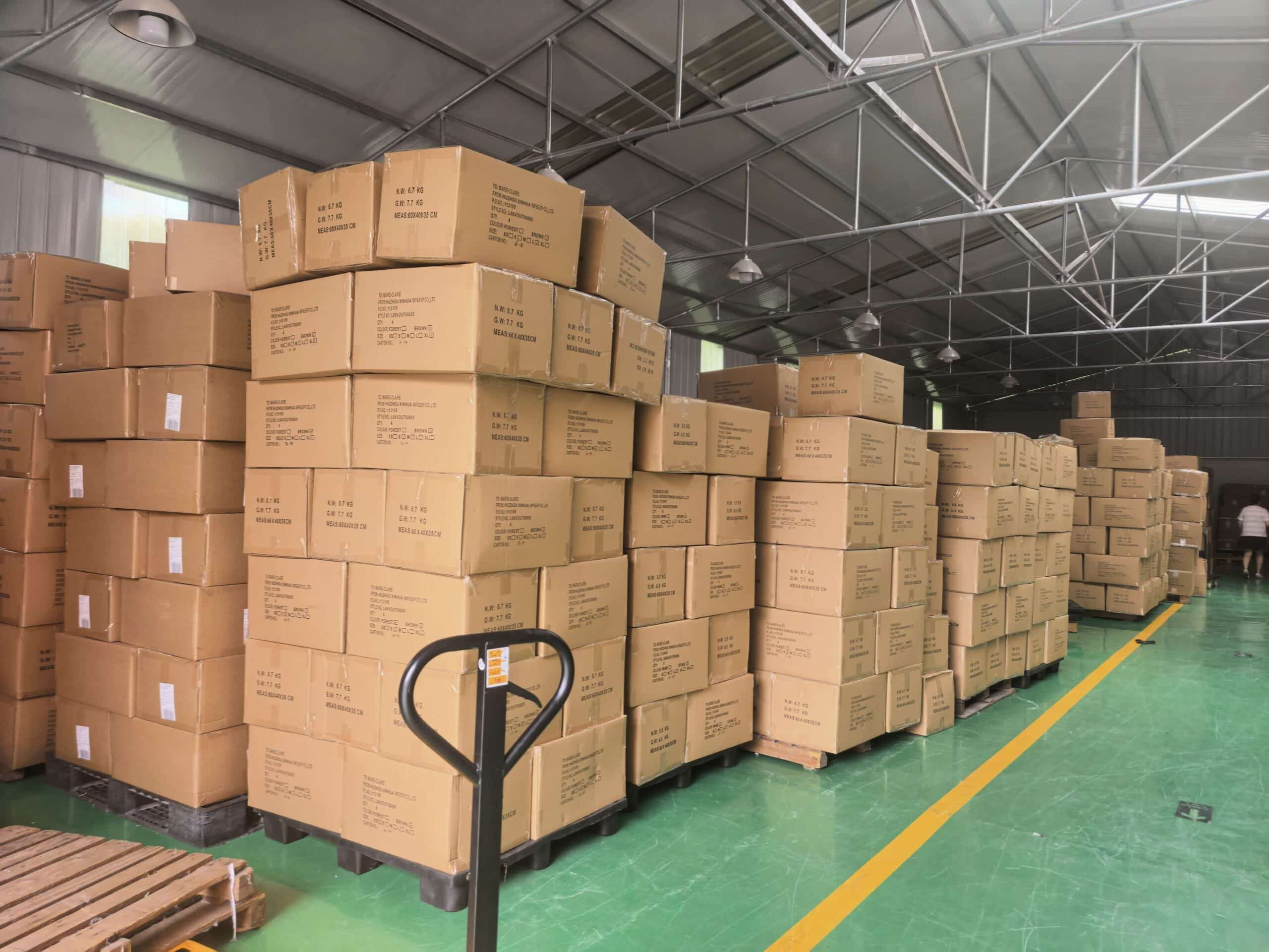 FROOPS brand outerwear order ready for export