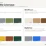 Four AW27/28 orderable colorways - Quiet Technical, Wild Mineral, Urban Warmth and Digital Cool - with HEX color swatches, by Xinhua Apparel